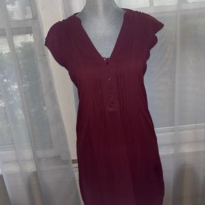 H&M cranberry knee length dress